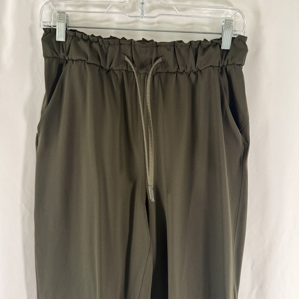 Lululemon Joggers Women's 6 Green Drawstring Pull On Pockets 29" Inseam - Picture 2 of 9